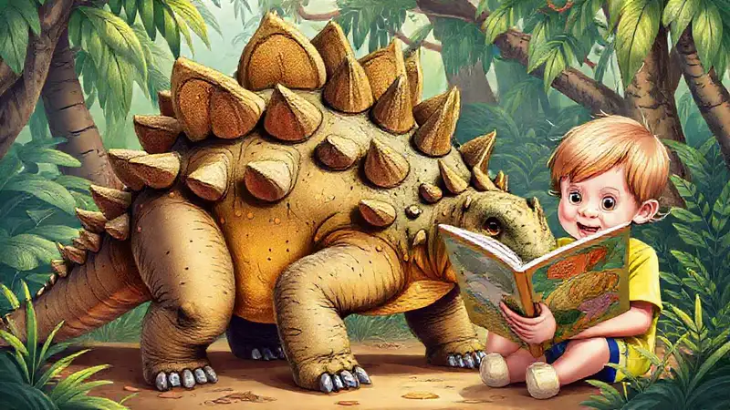 Der Stegosaurus ist ein freundlicher