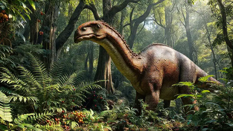 Vollkommen: „Vorzeitliche Wälder mit riesigen Dinosauriern.“