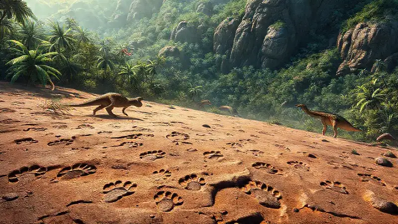 Fossilisierte Pfade zeigen uraltes