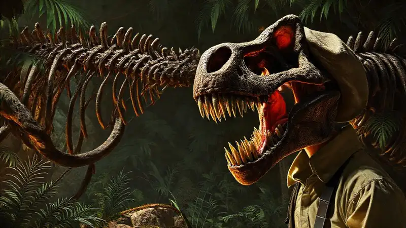 Hier ist eine Option:Paläontologen zeichnen ein prähistorisches Fossil