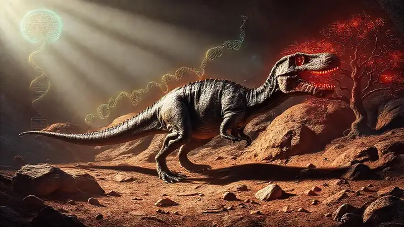 Raptor-Fossil-DNA: Evolution in Kunst