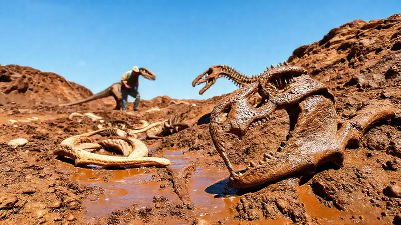 Hier ist die Antwort:Fossilienfundort: Paläontologen